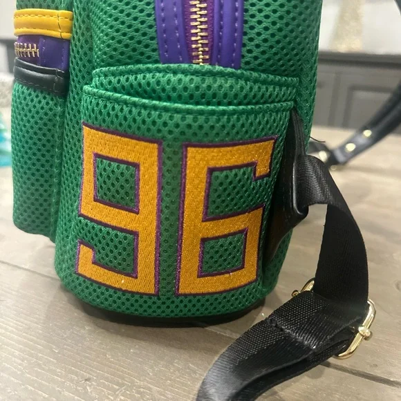 Disney Loungefly Mighty Ducks Conway 96 Mini Backpack - Rare/Never Used - Picture 6 of 9